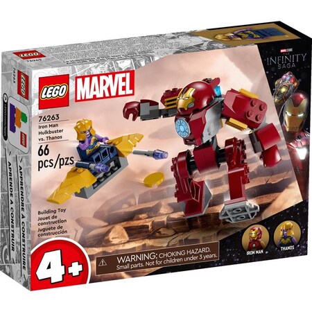 Lego LEGO Marvel Iron Man Hulkbuster vs Thanos Building Kit Multicolored 66 pc 76263